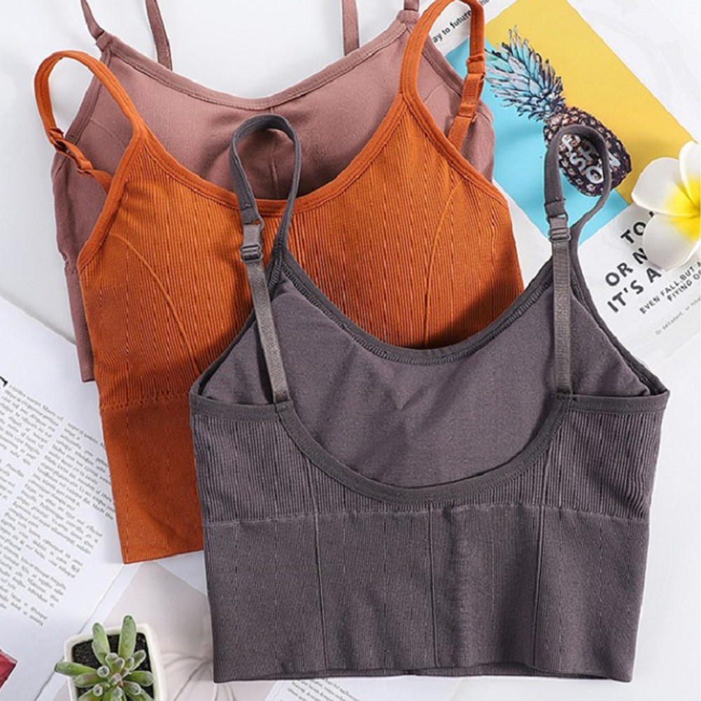Sports Bra Racerback - 1 szt. Bezszwowy, bezprzewodowy biustonosz do