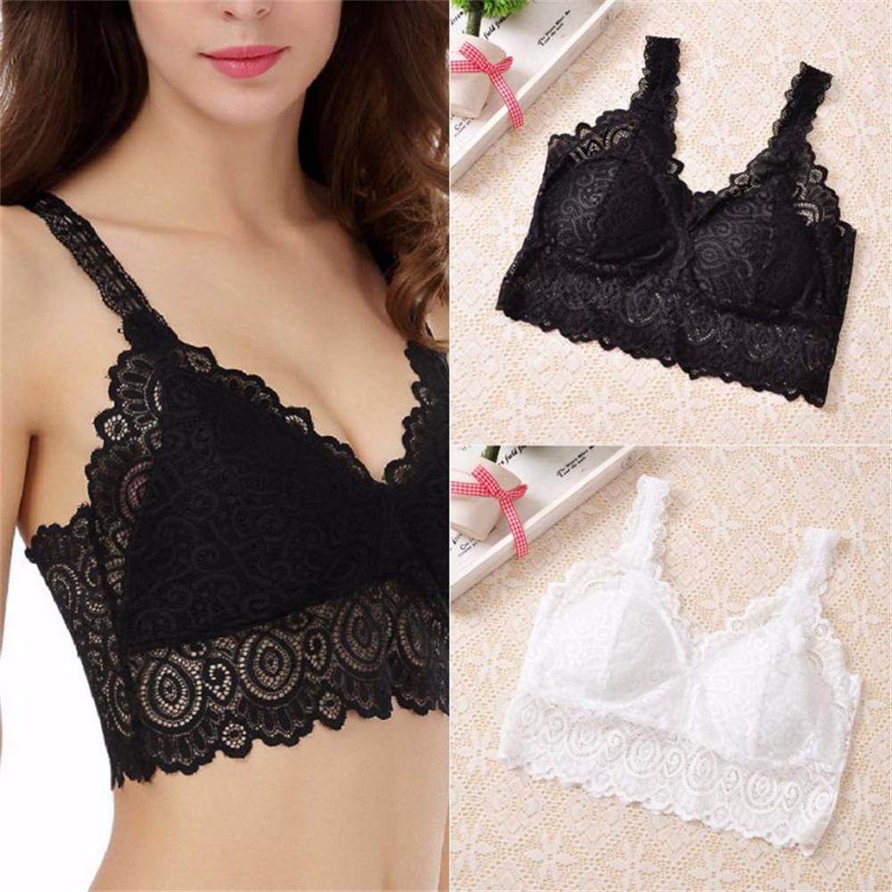 T Shirt Bra Seamless - Letnie damskie koronkowe bawełniane podkoszulki seksowne