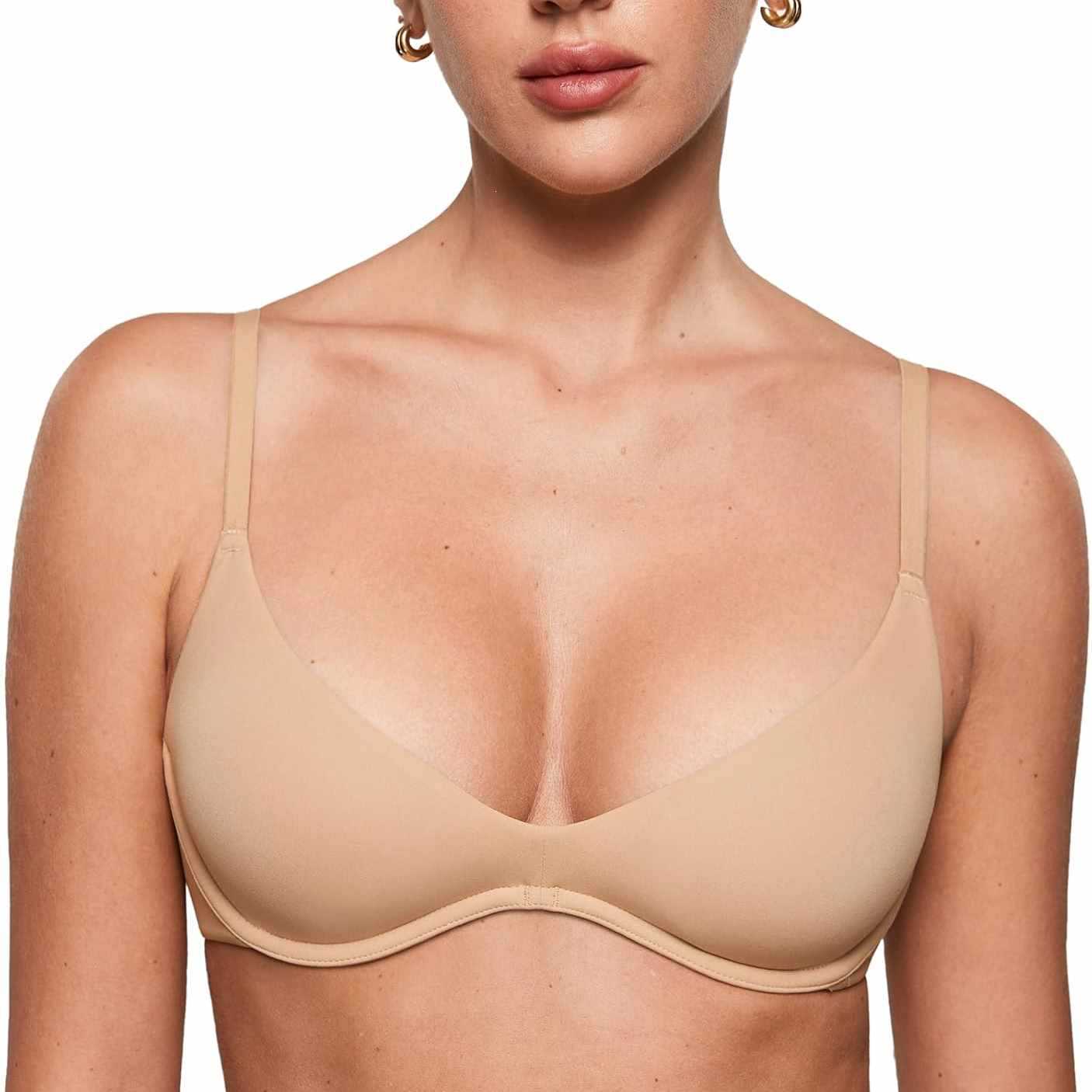 Damski biustonosz z głębokim d – Plunge Bra Push Up recenzja i cena
