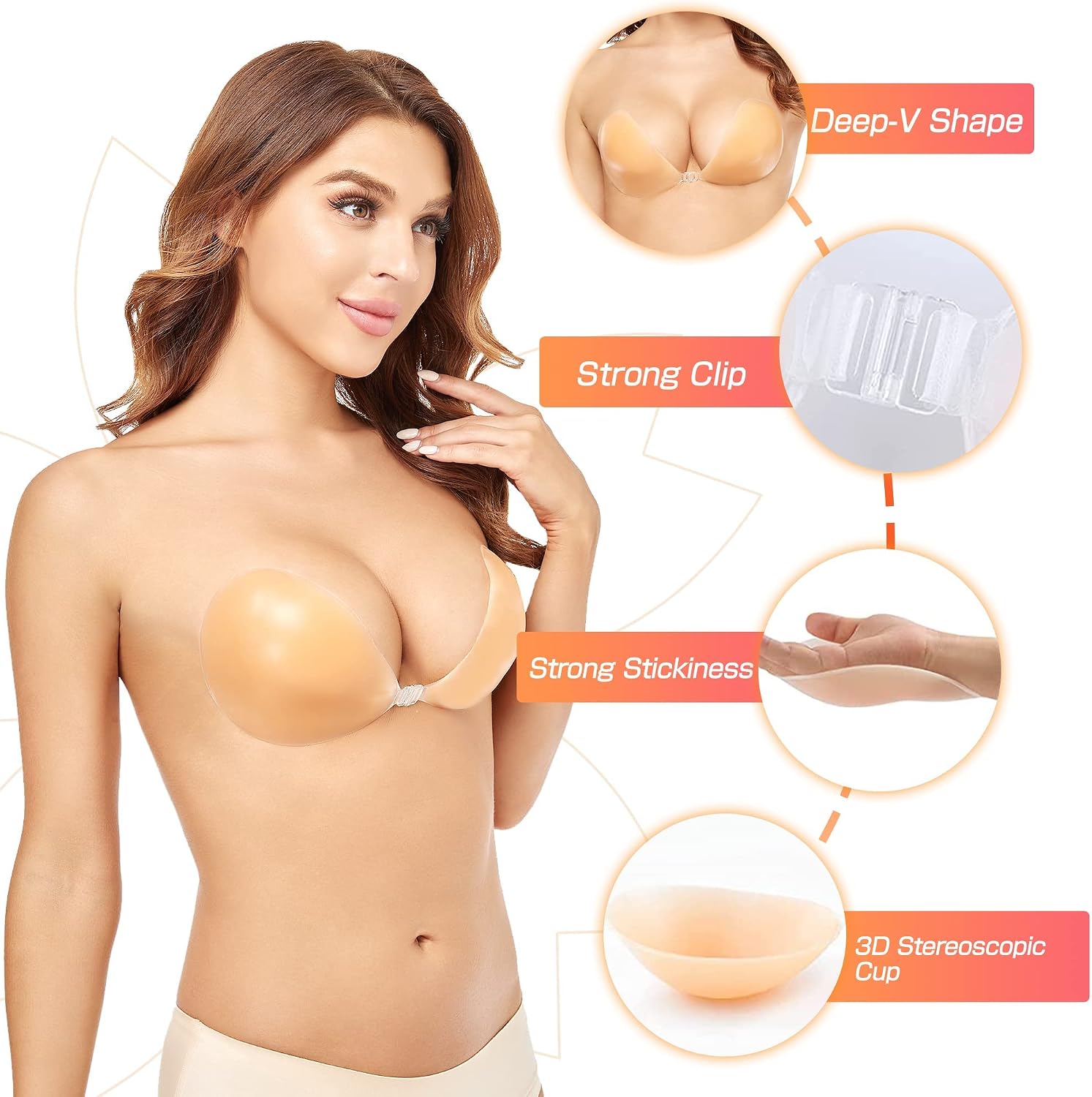 Biustonosz push-up bez fiszbin – Push Up Bra Silicone recenzja i cena
